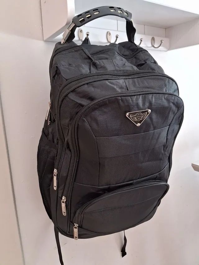Mochila Grande Reforçada 4 bolsos + 2 Laterais  - Foto 2
