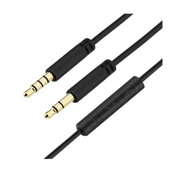Cabo P2 Para Fone De Ouvido Com Microfone Embutido 1 Metro - Foto 2