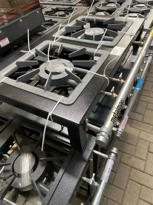 FOGÃO 2 BOCAS DE MESA 1QS 1QD STORI PREMIUM M2 40X40 - METALMAQ - Foto 4