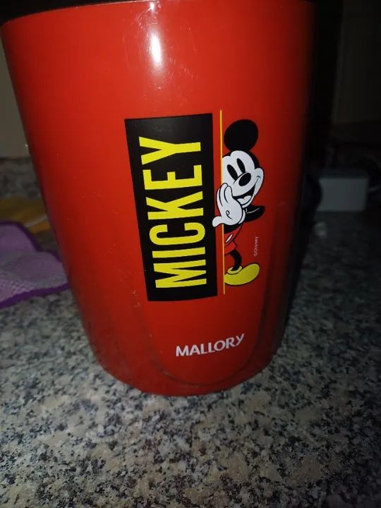 Pipoqueira Mickey Mouse 1200w Vermelha Mallory 220v - Foto 3