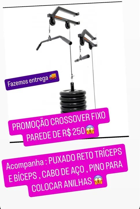 Crossover Fixo de Parede para Academia R$ 250 