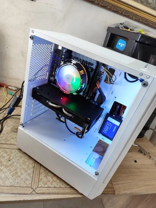 PC Gamer Xeon 2650 V4 16 Gigas Memória DDR4 SSD  Placa de Vídeo RX 580 8 Gigas Somos Loja - Foto 5