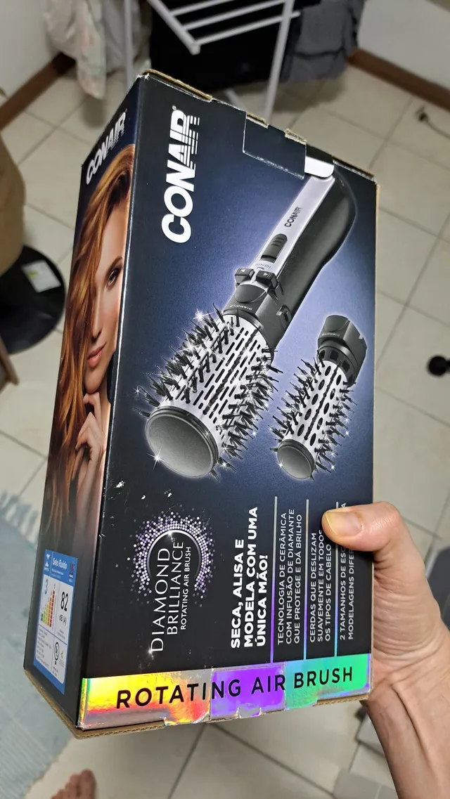 Rotating air brush outlet diamond brilliance da conair