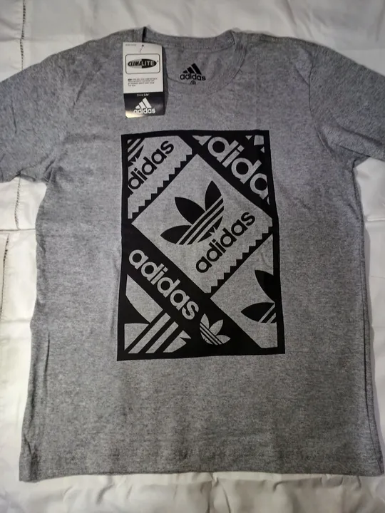 Camiseta Masculina Adidas Climalite Cinza - Tamanho P - Nova Com Etiqueta