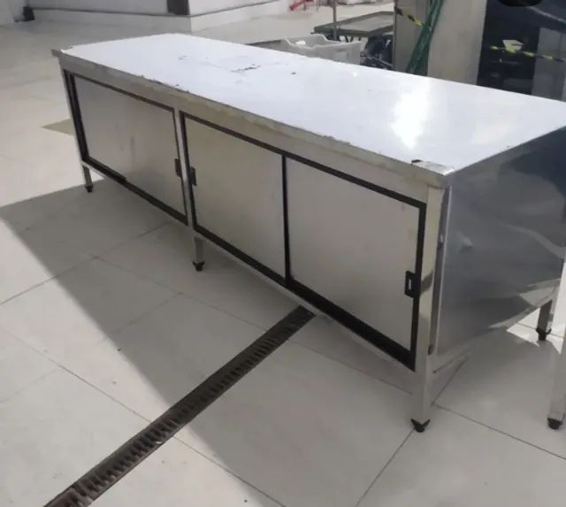 Balcão refrigerado em aço inox e balcão seco * sob medidas* - Foto 2