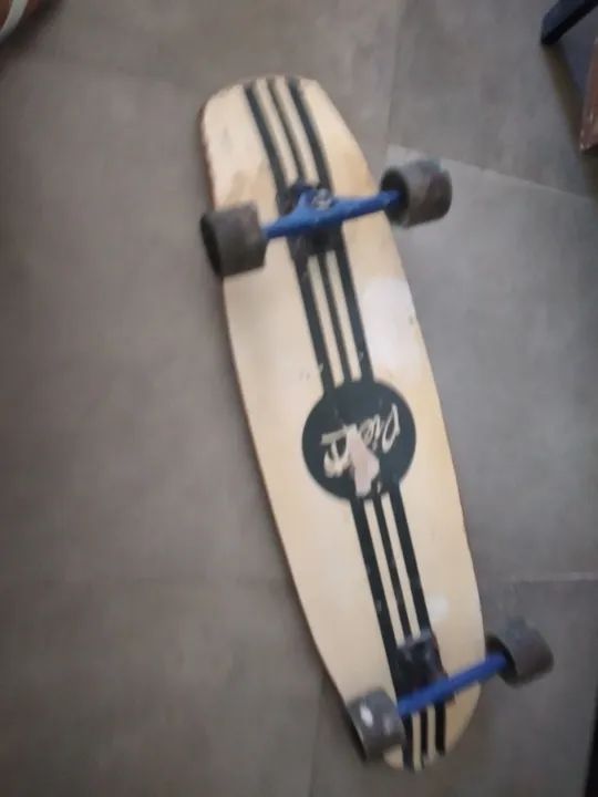 Skate longboard usado em bom estado - Foto 4