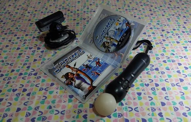 Kit Move Playstation 3 - Câmera, Bastão E Jogo.