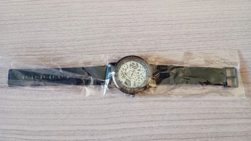Relógio Quartz Sofisticado, Aço Inoxidável, Preto - Foto 4
