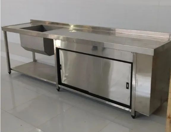 Balcão refrigerado em aço inox e balcão seco * sob medidas* - Foto 3