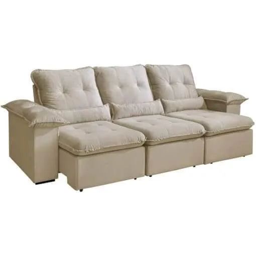 Sofá retrátil e reclináveis arsenal 2.70m pr T517 - Foto 2