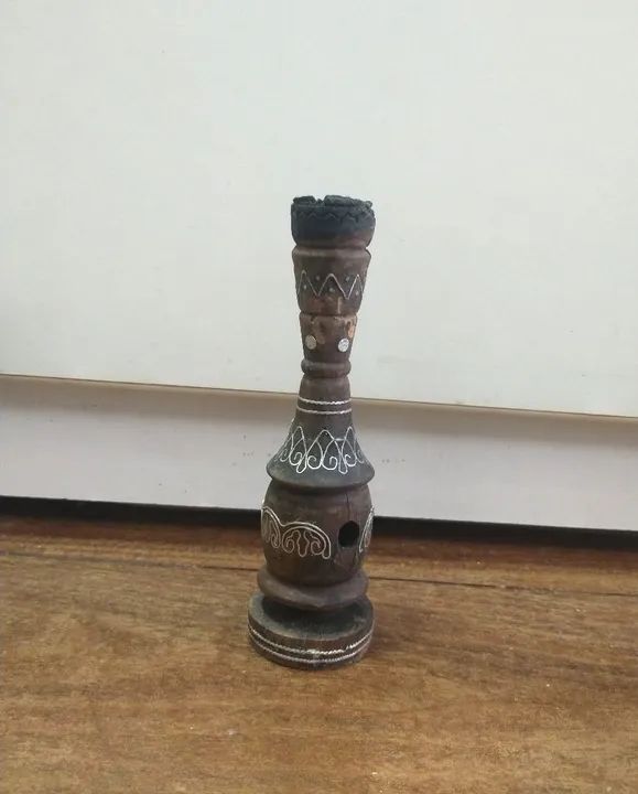 Antiguidade porta vela candelabro  - Foto 3