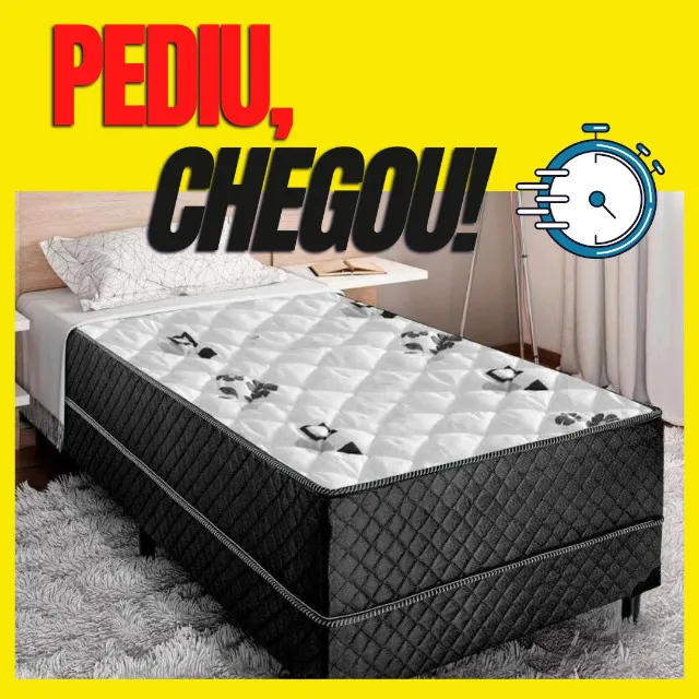 Cama Box Solteiro - Menor Preço da Região