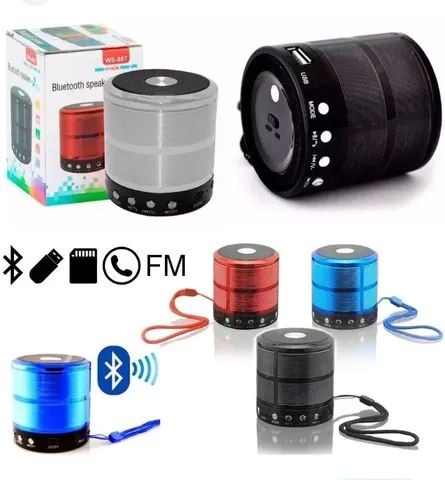 Caixinha bluetooth, FM e pendrive.