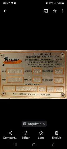 FLEXBOAT SR500 ANO 1996 - Foto 3