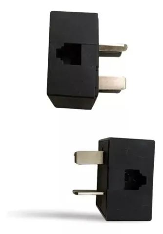 Adaptador Tomada Padrão Telefone Com Rj11 Fêmea - Foto 2