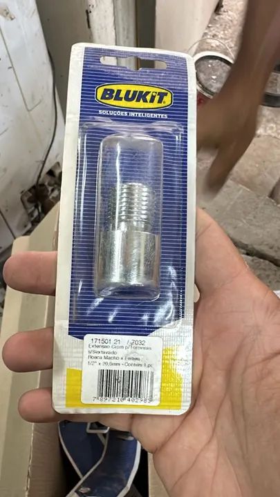 Extensão cromada para torneira sextavado Rosca Macho x Femea 1/2" x 20mm 146 unid. NOVO
