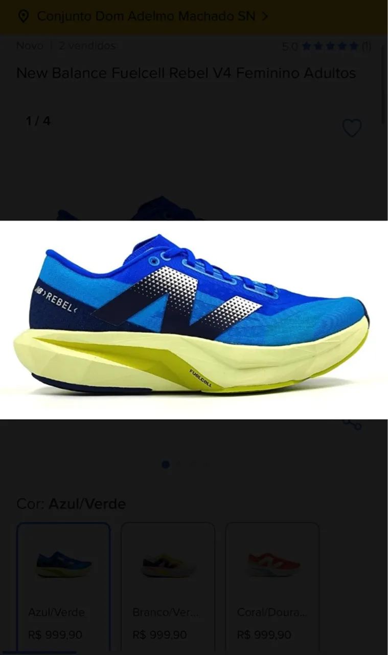 Tênis New Balance Fuelcell Rebel V4 Feminino