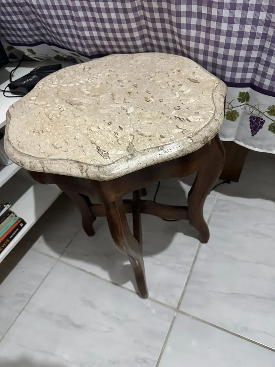 Mesa de canto em pedra natural de mármore  - Foto 5