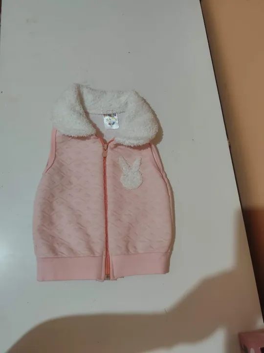 Colete casual de Pelúcia para Bebê Menina - Foto 2