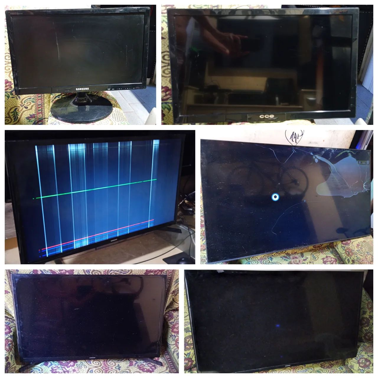 Tv's para concerto ou retirada de peças (Favor ler anúncio)