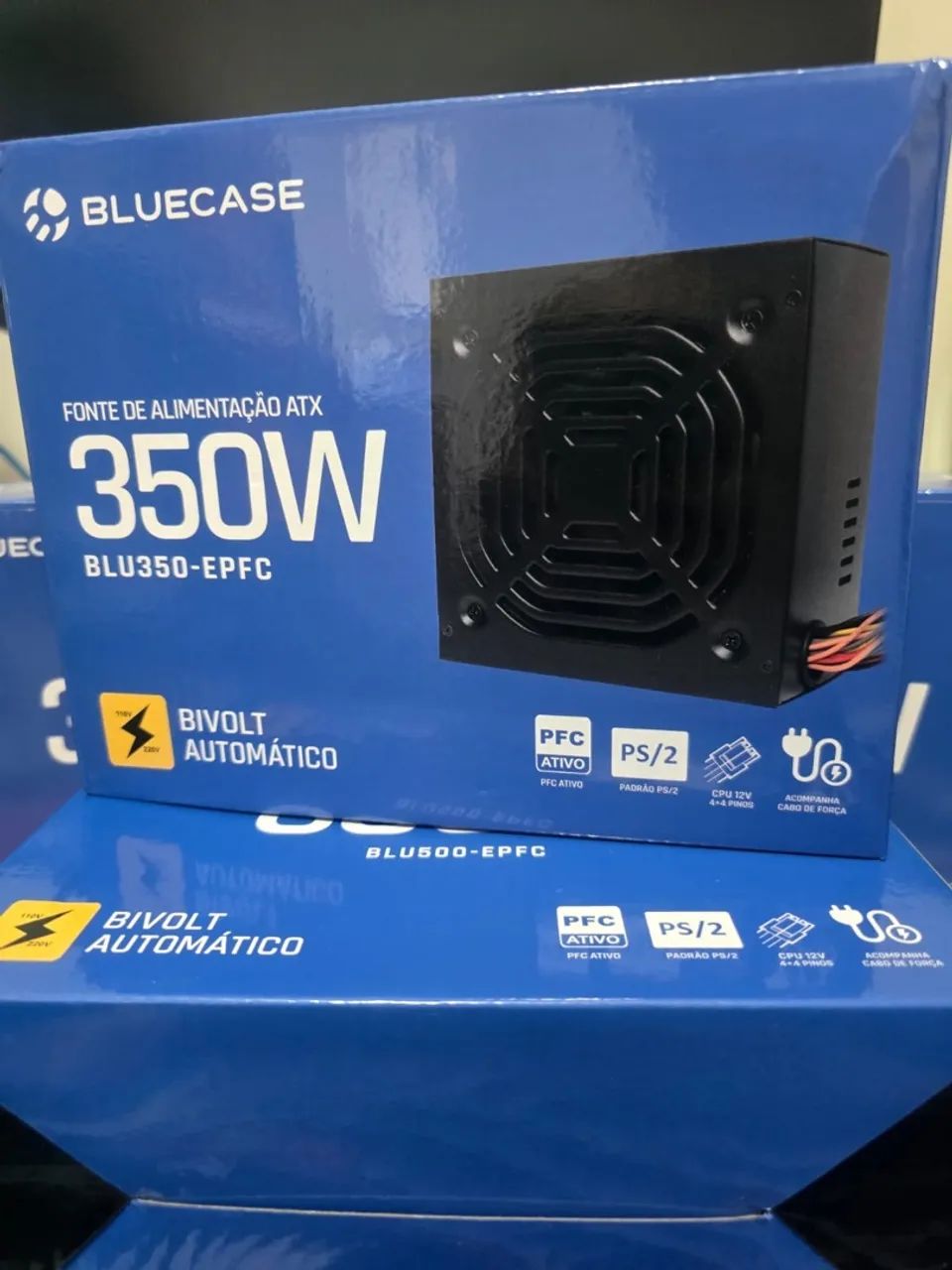 Fonte ATX 350W PFC Ativo Bivolt Auto PS/2