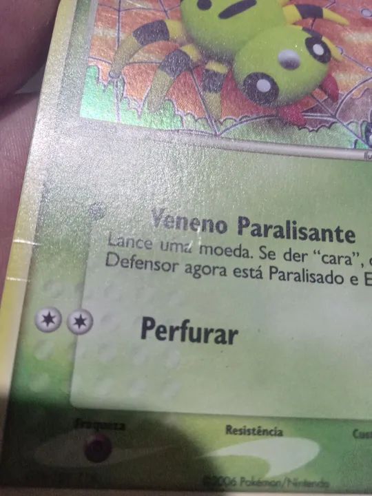 Carta Pokémon Spinarak - 75/115 -  Forças Ocultas qualidade SP - Foto 3