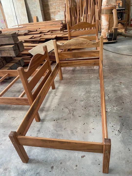 Beliche de madeira maciça, solteiro e casal - Foto 5