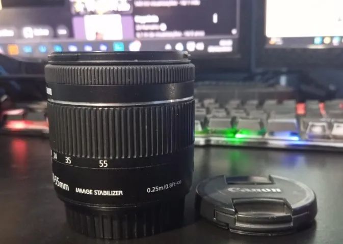 Lente canon 18-55 (lente do kit)  - Foto 2