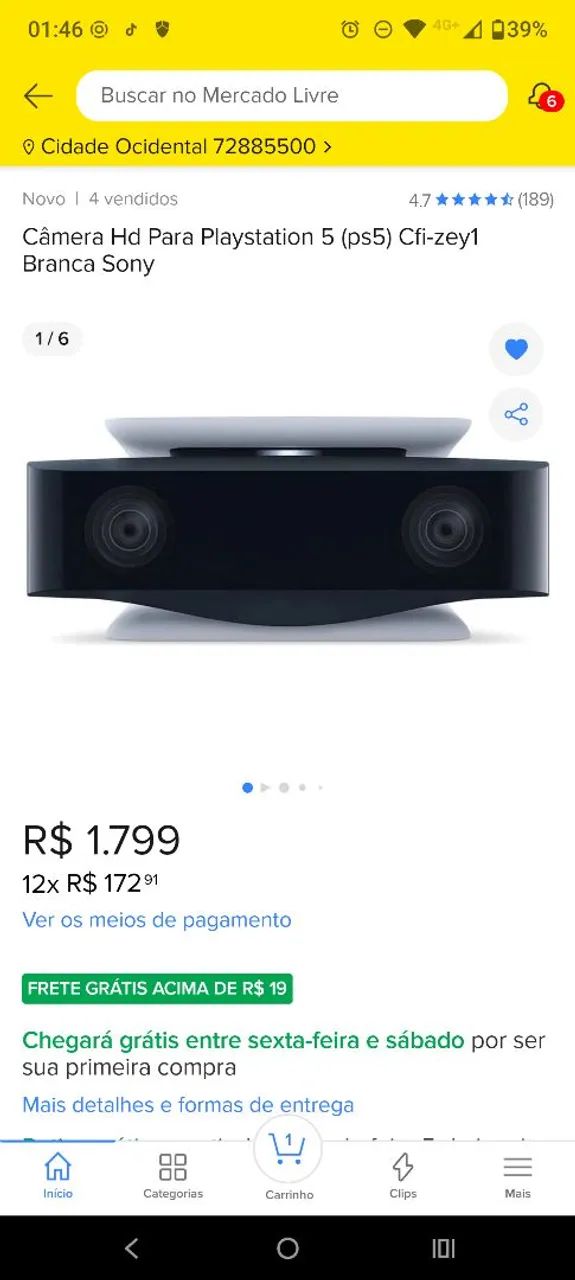 Câmera Playstation 5 - Foto 3