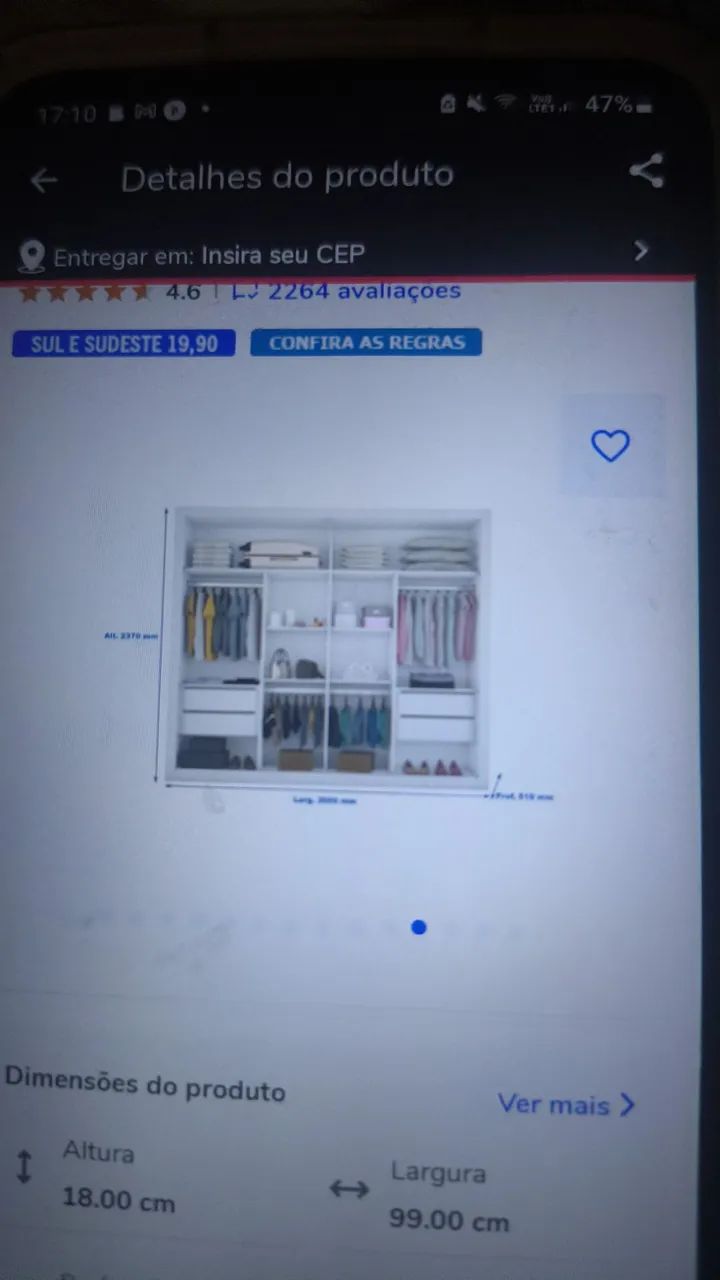 Guarda roupa64386066795011121