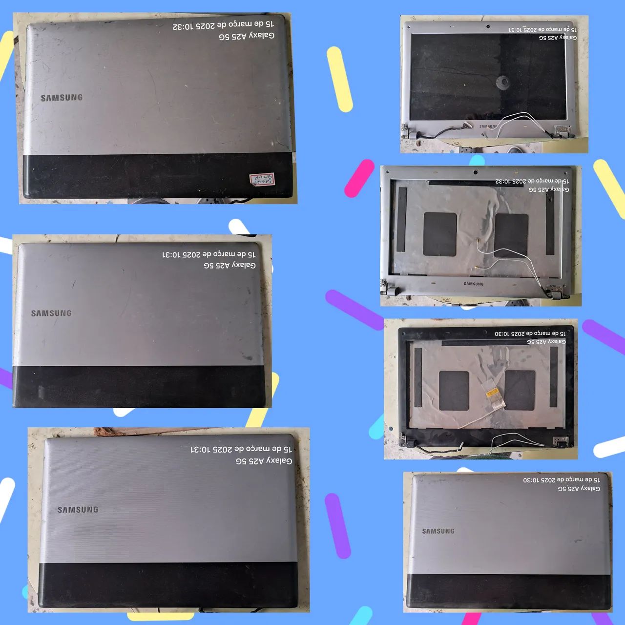 Moldura tela Samsung modelos rv411,rv415, rv420