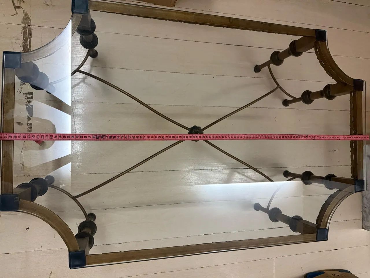 Iron table with glass top64573992272385122