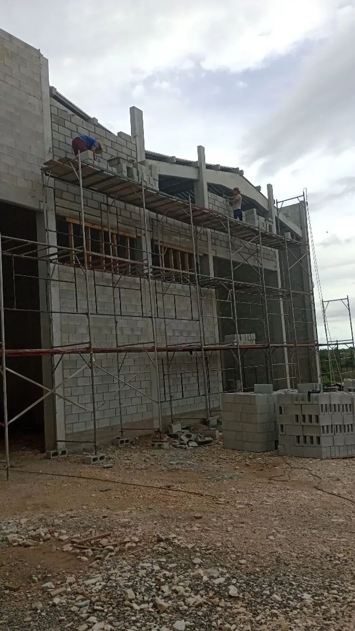 Assentamento de blocos pedreiro Bloqueiros 