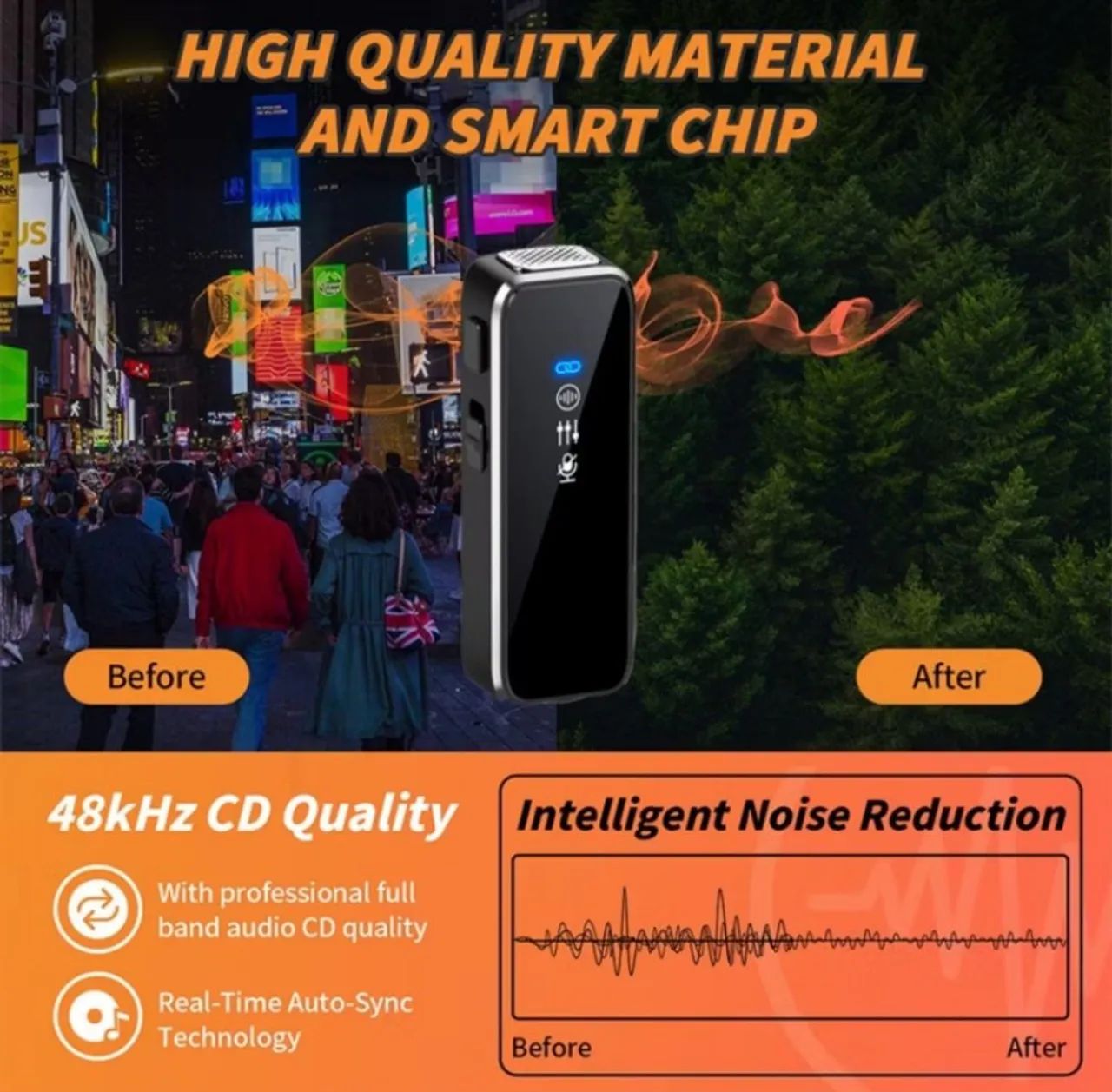 Mini microfone de lapela sem fio 2 - Foto 2