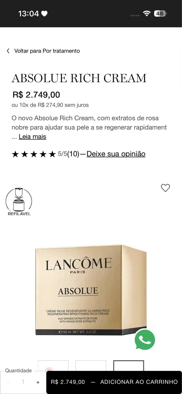 Creme facial Lancôme Absolue Rich Cream - Foto 3