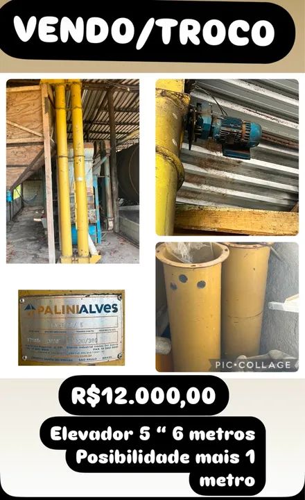 Elevador de Grãos 5'' 6 metros