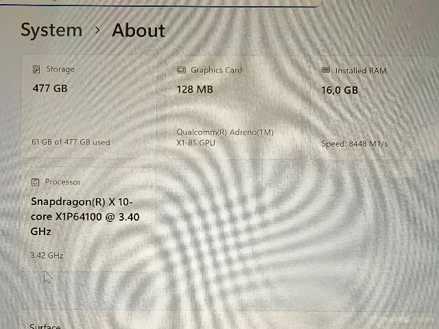 Surface Pro 11 - Snapdragon X 10 Core 16GB RAM, 512GB SSD  - Foto 4