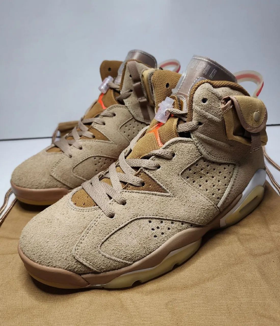 Nike air jordan 6 Retro X Travis Scott British Khaki N42 comprei