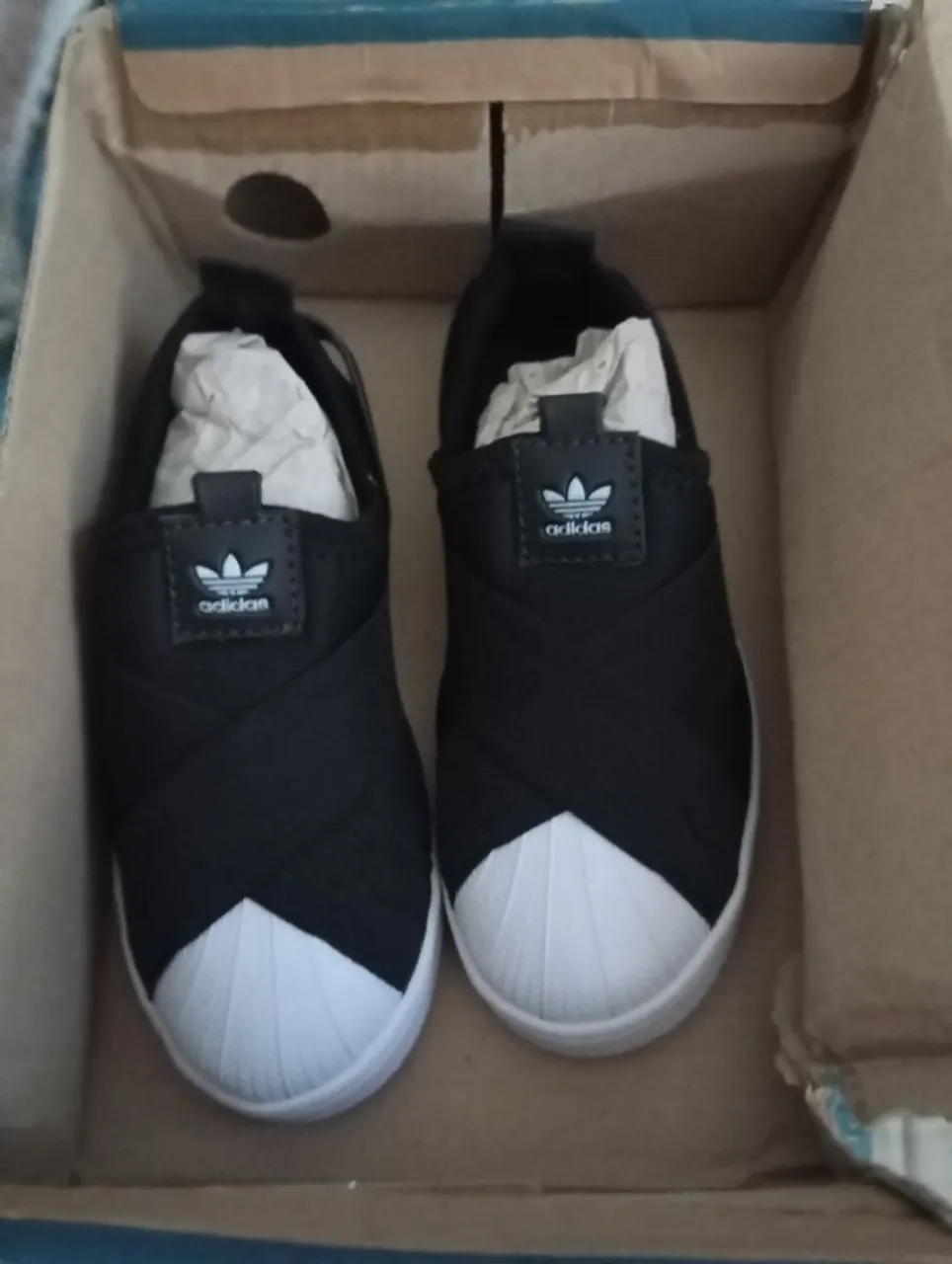 Tênis Adidas Infantil Slip On Superstar - Novo