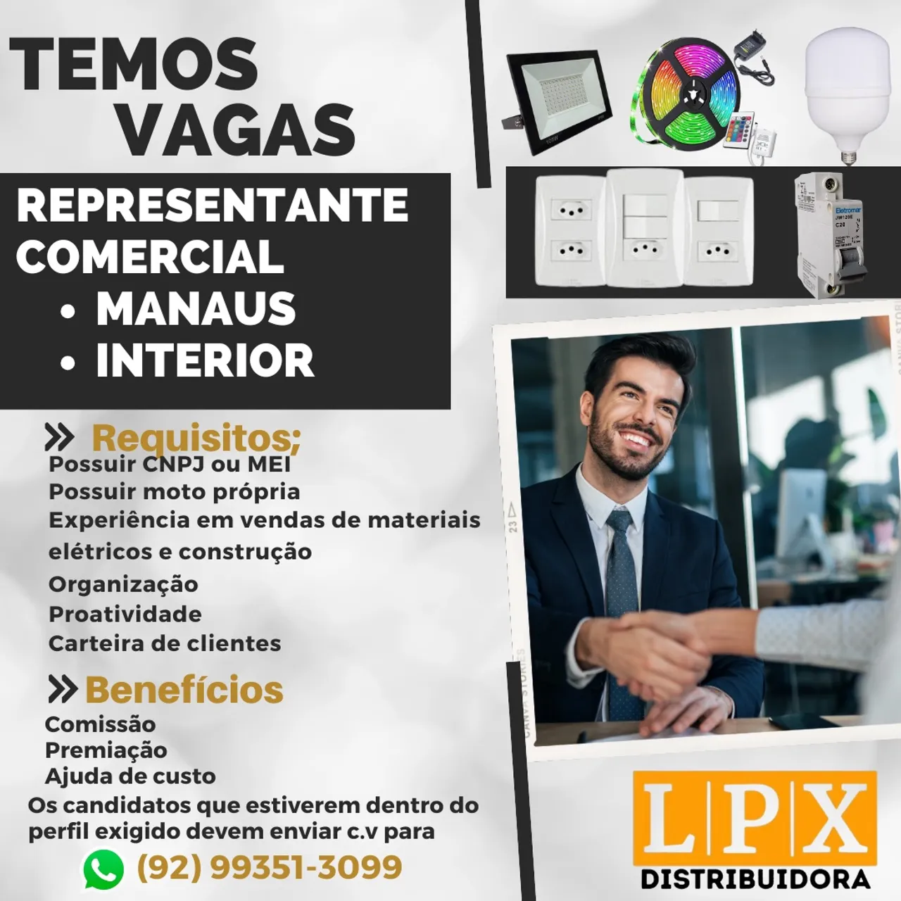 REPRESENTANTE COMERCIAL C/ Ajuda de acusto