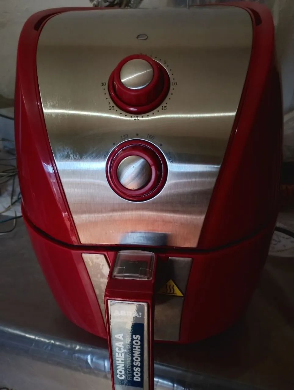 Fritadeira Air Fryer Vermelha 
