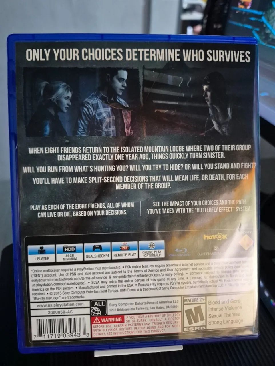 Until Dawn - Jogo PS4 - Foto 3