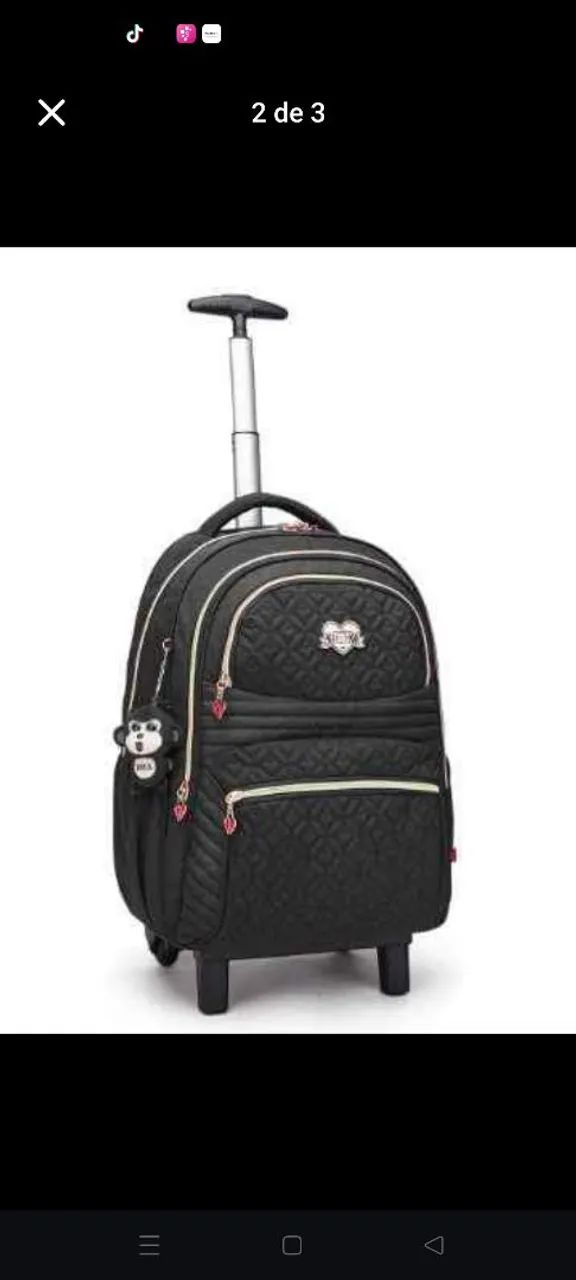 Mochila escolar de rodinha - Foto 2