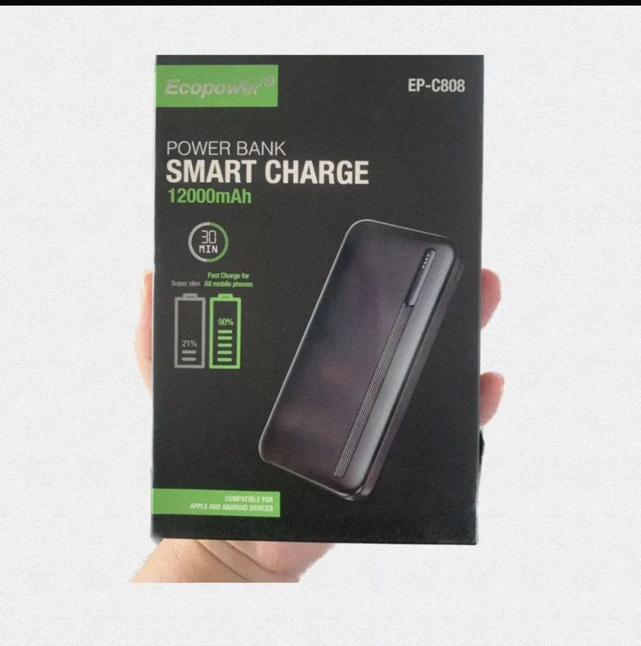 Promoção Power Bank Ecopower EP-C808 12000mAh