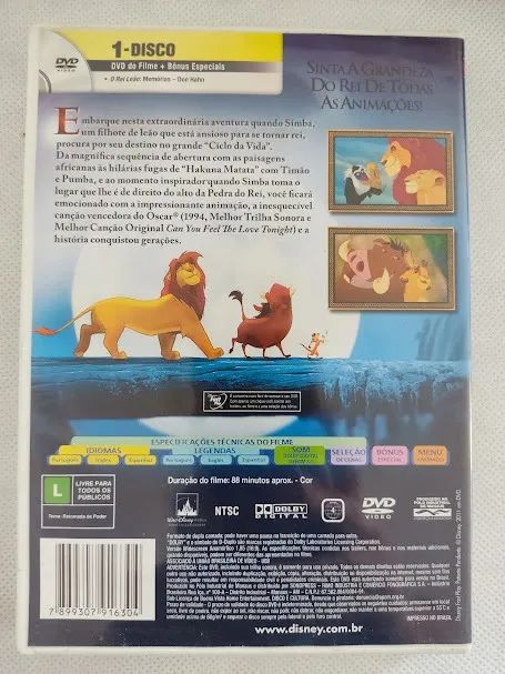 DVD - O Rei Leão -Disney  - Foto 2