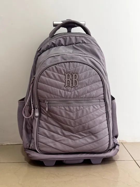 Mochila de rodinhas com rodinhas - lavanda