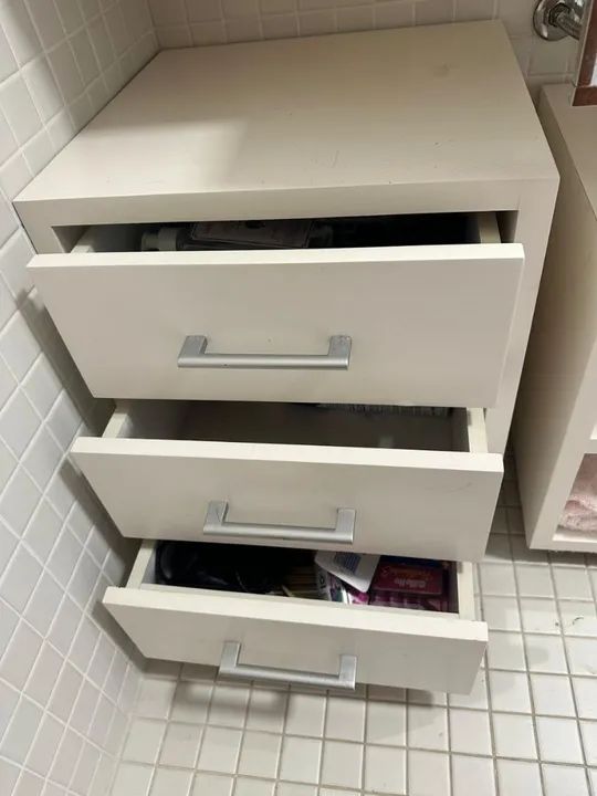 Pia banheiro granito + cuba + nicho + gaveteiro  - Foto 5