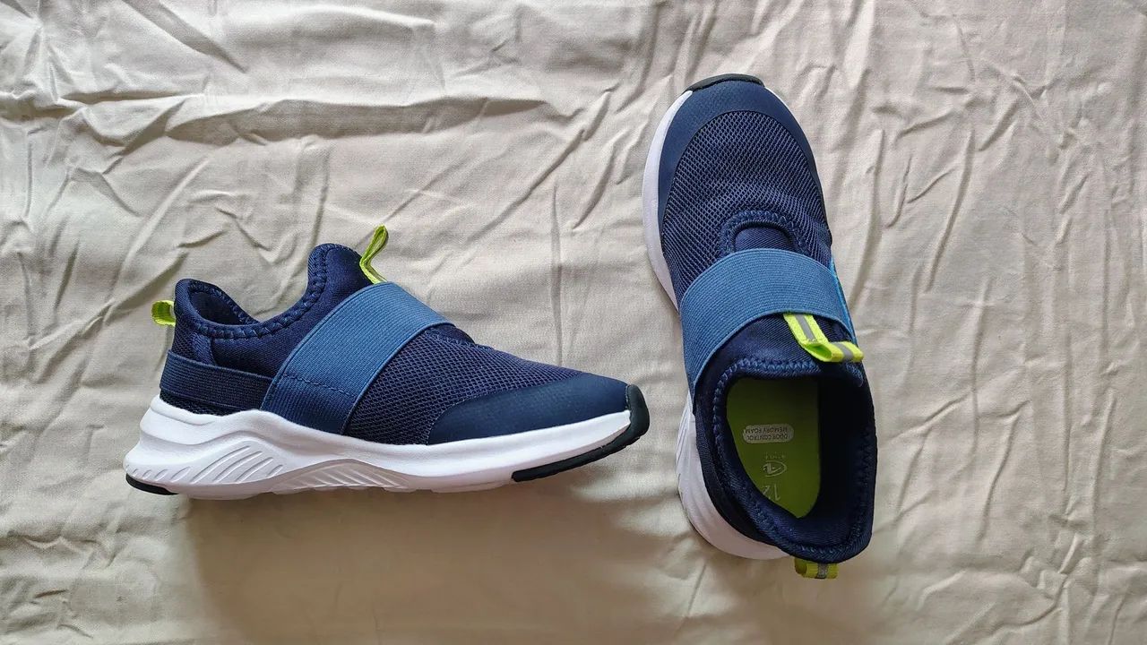 Tênis Infantil Azul - Tamanho 28 - com memorizador de pé 