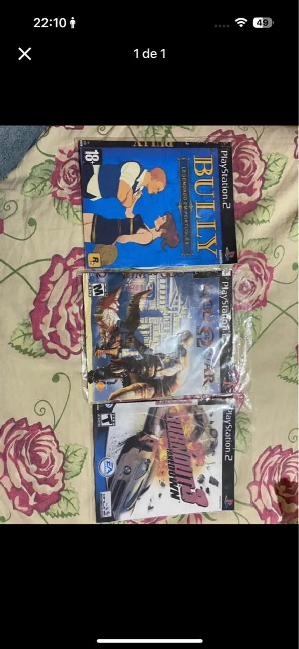 Jogos de Playstation 2 - Bully, God of War, Takedown