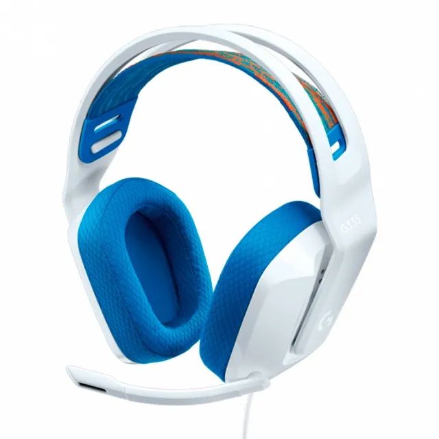 Headset Gamer G335 Branco - Logitech | Multiplataforma | Som Claro para Vitória! - Foto 5